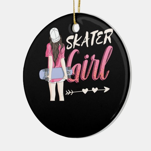 Skateboarden skateboarden keramisch ornament (Links)