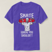 Skateboarden Skateboarden Mannen Skelet T-shirt (Design voorkant)