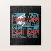 Skateboarden - Skateboarder Funny Park Bench Legpuzzel (Verticaal)