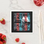 Skateboarden - Skateboarder Funny Park Bench Servet (Insitu)