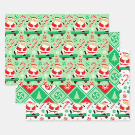 Skateboarden Skateboarder Vakantiegift Inpakpapier Vel