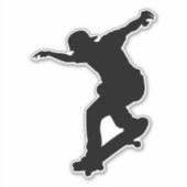 Skateboarden, skateboarders Sticker (Voorkant)