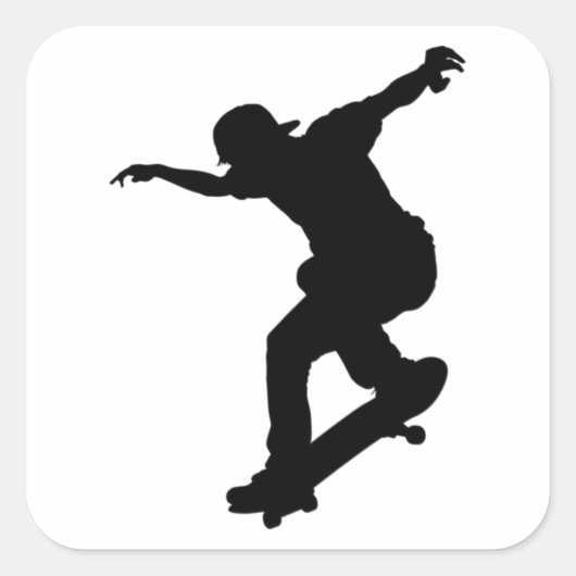 Skateboarden, skateboarders Sticker (Voorkant)