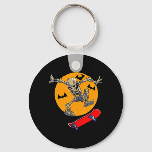 Skateboarden Skeleton Mannen Boys Skateboard Sleutelhanger