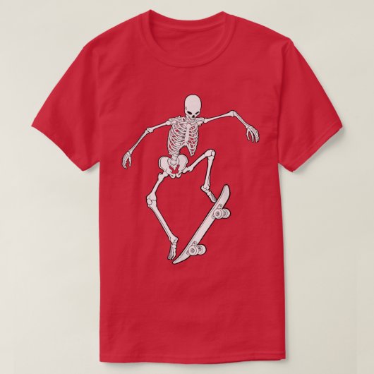 Skateboarden Skeleton Skateboard Graphic Funny Sk T-shirt (Design voorkant)