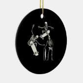 Skateboarden Skeleton Skater Halloween Keramisch Ornament (Rechts)