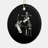 Skateboarden Skeleton Skater Halloween Keramisch Ornament (Links)
