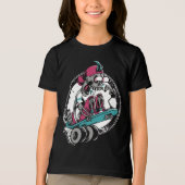 Skateboarden Skeleton: Thrills Beyond The Grave Tri-Blend Shirt (Voorkant)