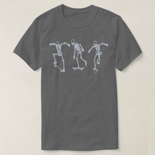 Skateboarden Skeletons Halloween Schaats T-shirt (Design voorkant)