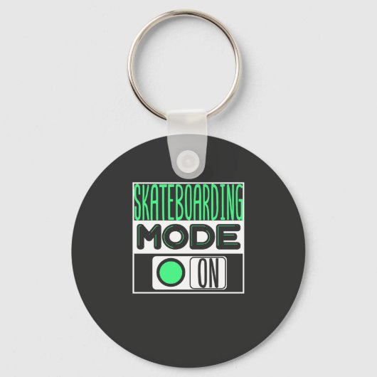 Skateboarden Sleutelhanger (Voorkant)