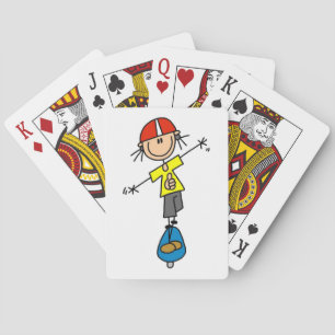 Skateboarden Stick Figuur Speelkaarten
