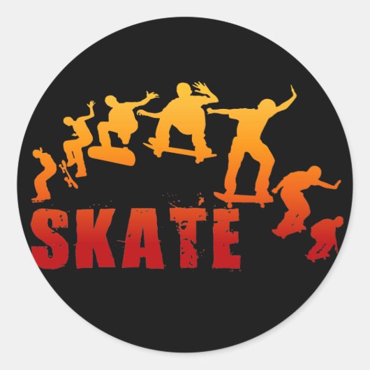 Skateboarden stickers (Voorkant)