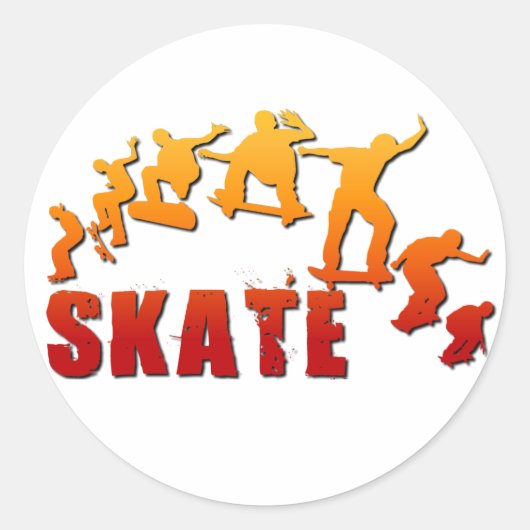 Skateboarden stickers (Voorkant)