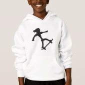 Skateboarden Stickman Hoodie (Voorkant)