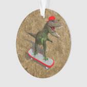 Skateboarden T-Rex Ornament (voorkant)