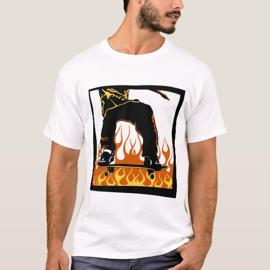 Skateboarden t-shirt (Voorkant)