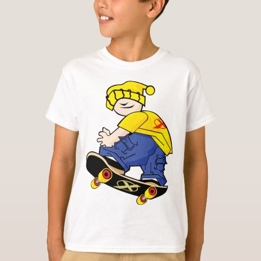 Skateboarden T-shirt (Voorkant)
