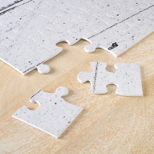 Skateboarden Trickster Sketch Legpuzzel (Zijkant)