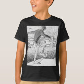 Skateboarden Trickster Sketch  T-shirt (Voorkant)