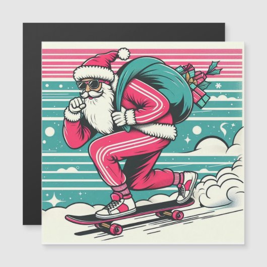 Skateboarden vader kerst (Voorkant / Achterkant)