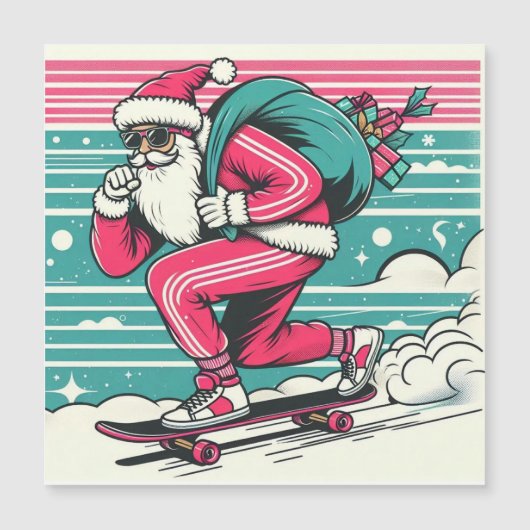 Skateboarden vader kerst (Voorkant)
