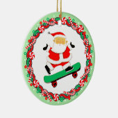 Skateboarden Vakantie Gift Keramisch Ornament (Rechts)