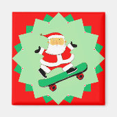 Skateboarden Vakantie Gift Stocking Stuffers Magneet (Voorkant)