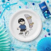 Skateboarden verjaardagsfeestje papieren bordje (Feest)