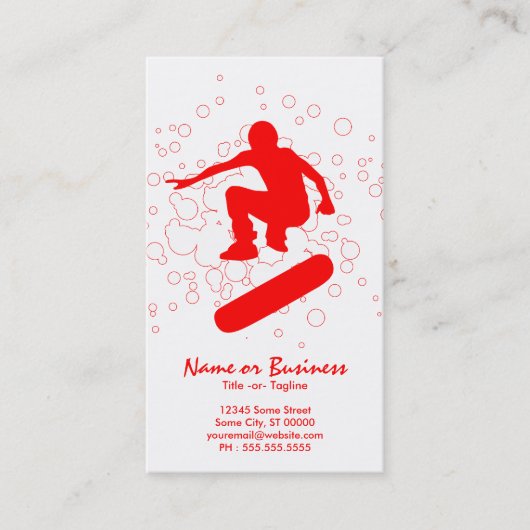 skateboarden visitekaartje (Voorkant)