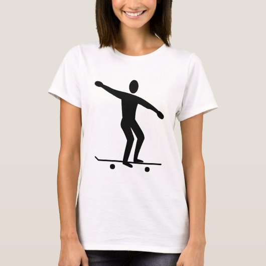 Skateboarden - Zwart T-shirt (Voorkant)