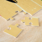 Skateboardende Hond Zomer Grappig Retro Strand Legpuzzel (Zijkant)
