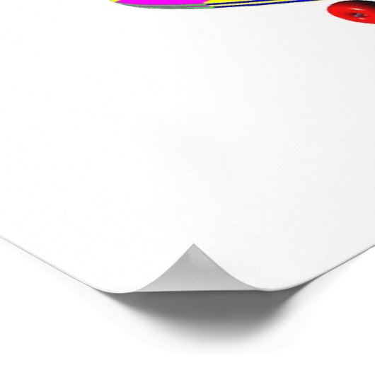 Skateboardende olifant poster (Hoek)