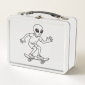 Skateboardende Ruimtebuitenaardse (Voorkant)