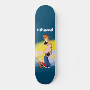 Skateboardende vent persoonlijk skateboard