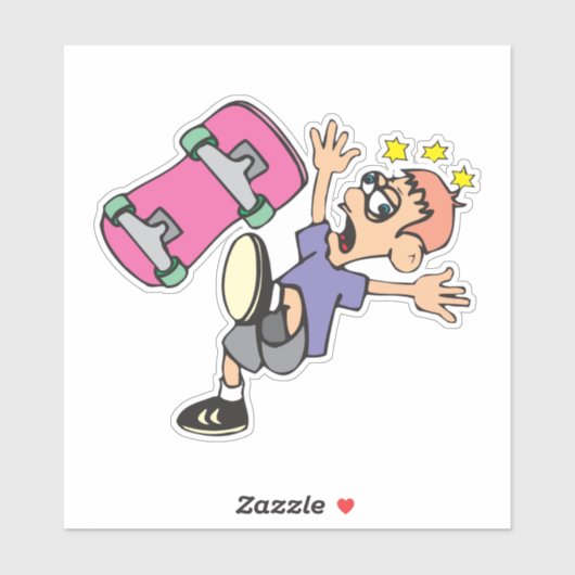 Skateboarder Aangepaste VinylSticker Sticker (Vel)