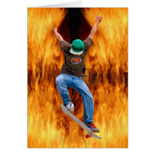 Skateboarder Action Sports Art