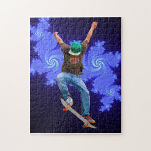 Skateboarder Action Sports Art Legpuzzel