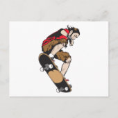 Skateboarder Briefkaart (Voorkant)