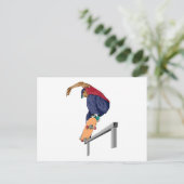 Skateboarder Briefkaart (Staand voorkant)