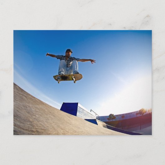 Skateboarder Briefkaart (Voorkant)