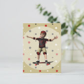 Skateboarder Briefkaart (Staand voorkant)