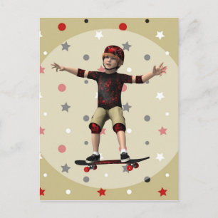 Skateboarder Briefkaart