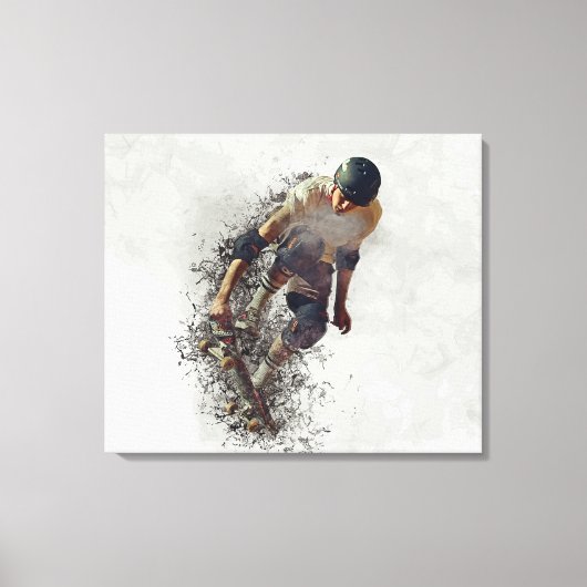 Skateboarder Canvas Afdruk (Voorkant)