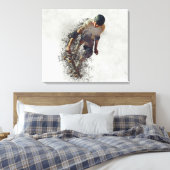 Skateboarder Canvas Afdruk (Insitu (Slaapkamer))