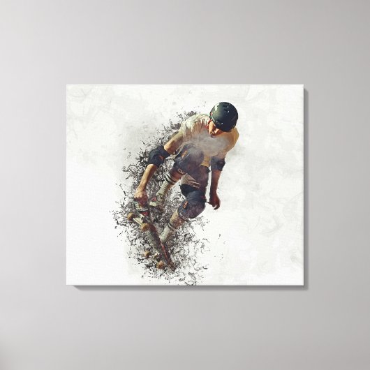 Skateboarder Canvas Afdruk (Voorkant)