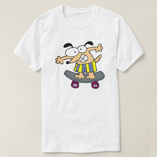 Skateboarder Character Skateboarding Fun Skateboar T-shirt (Design voorkant)
