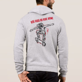 Skateboarder Doing Mid Air Skateboarden Hoodie