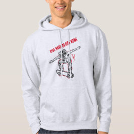 Skateboarder Doing Mid Air Skateboarden Hoodie