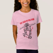 Skateboarder Doing Mid Air Skateboarden T-shirt (Voorkant)