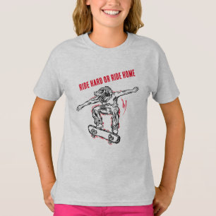 Skateboarder Doing Mid Air Skateboarden T-shirt